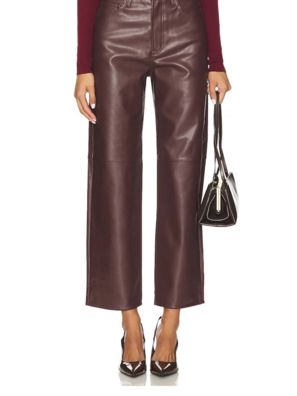 Pistola Jett High Rise Bowed Straight in brown